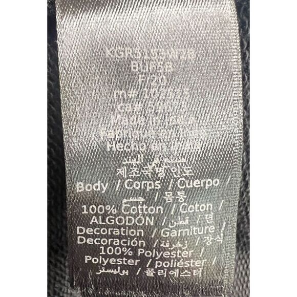 John Varvatos USA Black X Hoodie in Cotton NWT Size Small - Picture 6 of 6